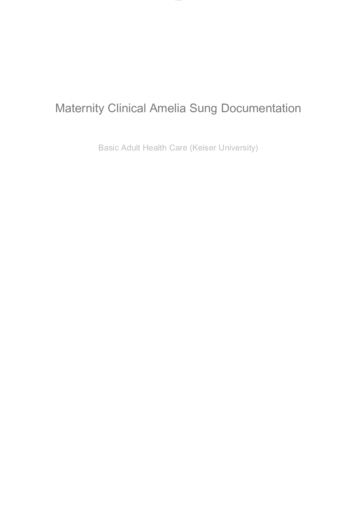 Preview image for Maternity Case 3 Amelia Sung Documentation Assignments